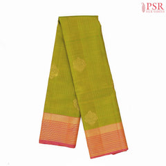 Chartreuse Green Kanchipuram Silk Saree