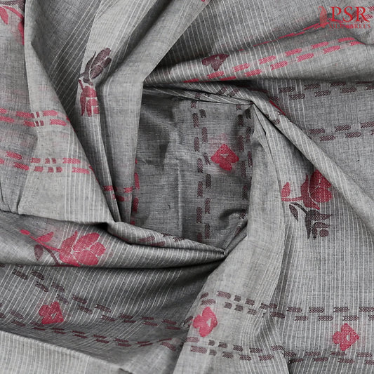 Grey Kovai Cotton Saree