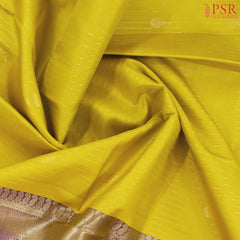 Olive Yellow Fancy Kanchipuram Silk Saree