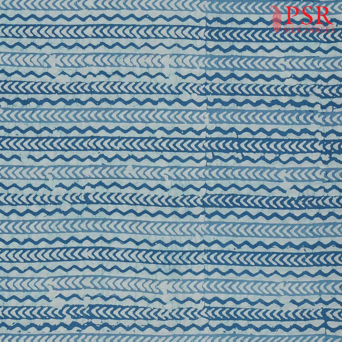 Light Blue Batik Print Running Material