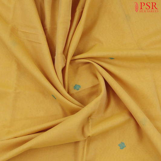 Tuscany Yellow Byloom Cotton Saree