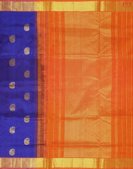 Royal Blue Cotton Silk Saree