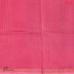 Dark Purple Mauve Chanderi Silk Cotton Saree