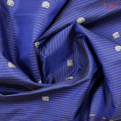 Dark Blue Kanchipuram Silk Saree