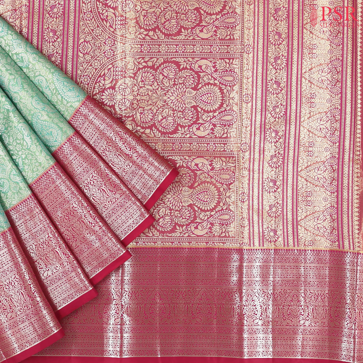 Light Green Art Silk Tissue Saree