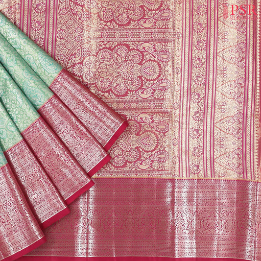 Light Green Art Silk Tissue Saree