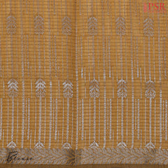 Maroon Semi Dupion Saree