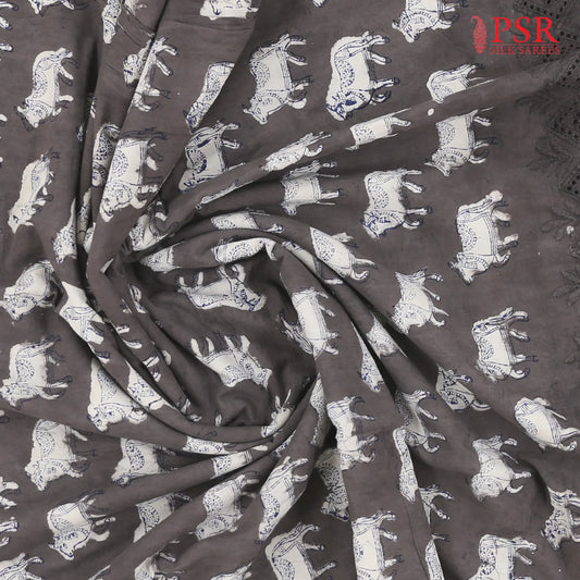 Dark Taupe Hacoba Embroidery Running Material
