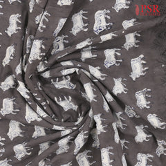 Dark Taupe Hacoba Embroidery Running Material