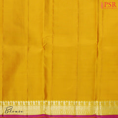 Yellow Kanchipuram Silk Saree