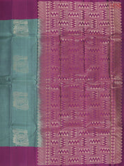Steel Teal Soft Silk Mix Saree