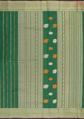 Emerald Green Kalakshetra Kovai Cotton Saree