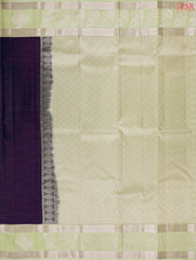 Aubergine Purple Fancy Kanchipuram Silk Saree