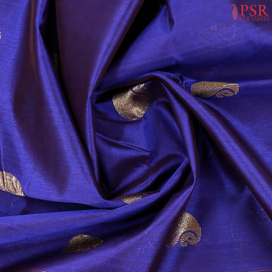 Royal Blue Cotton Silk Saree