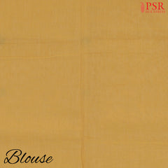 Tuscany Yellow Byloom Cotton Saree