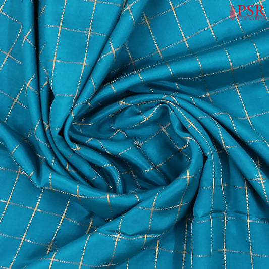 Peacock Blue Mysore Silk Saree
