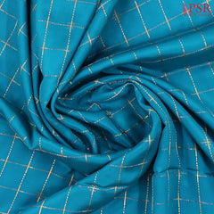 Peacock Blue Mysore Silk Saree