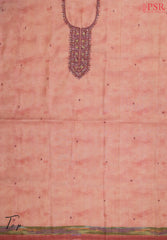 Peach Tissue Dress Material