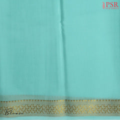 Tiffany Blue Mysore Silk Saree