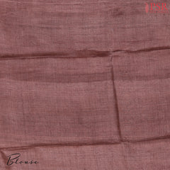 Red Tussar Silk Saree