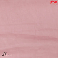 Flamingo Pink Organza Embroidery Saree