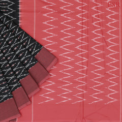 Black Ikkat Cotton Saree