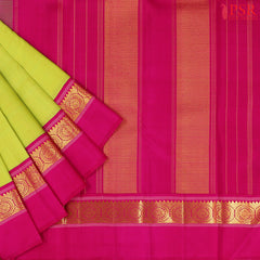 Chartreuse Green Kanchipuram Silk Saree