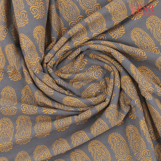 Grey Jaipur Cotton Print Running Material