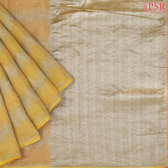 Mellow Yellow Banaras Tissue Silk Saree