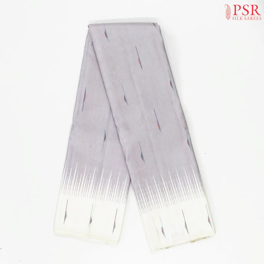 Cool Grey Kanchipuram Silk Saree