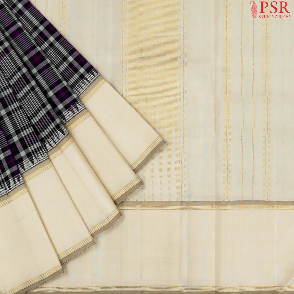 Black Kanchipuram Silk Saree