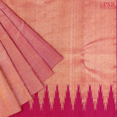 Dark Pink Kanchipuram Silk Saree
