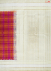 Magenta & Orange Kanchipuram Silk Saree
