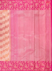 Peach Tissue Kanchipuram Silk Saree