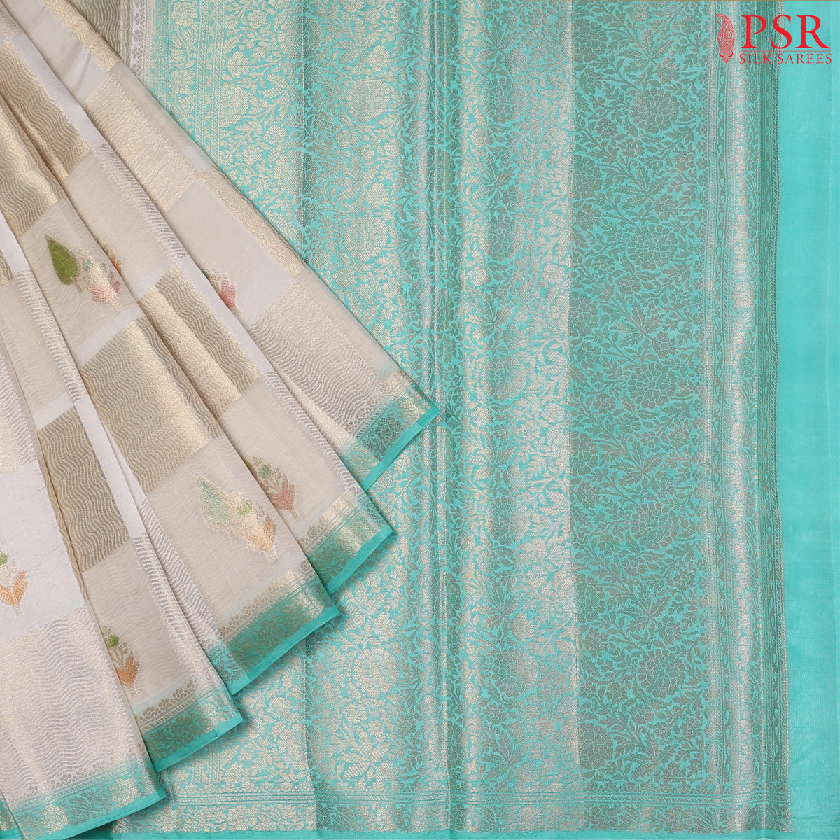 Light Beige Chiniya Silk Saree