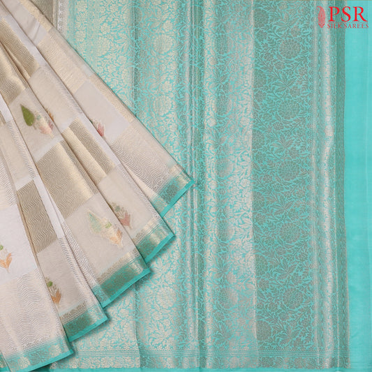 Light Beige Chiniya Silk Saree