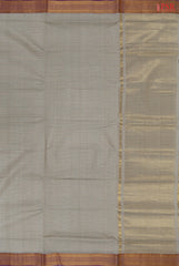 Light Grey Mangalagiri Cotton Saree