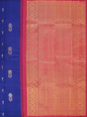 Navy Blue Kanchipuram Silk Saree