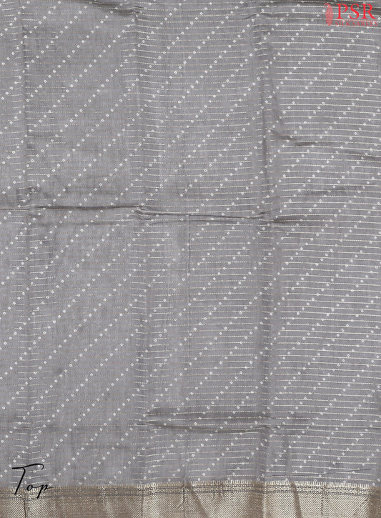 Cool Grey Assam Silk Dress Material