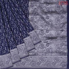 Navy Blue Georgette Saree