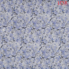 Awesome Violet Linen Print Running Material