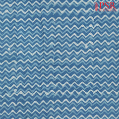 Dark Cerulean Batik Print Running Material