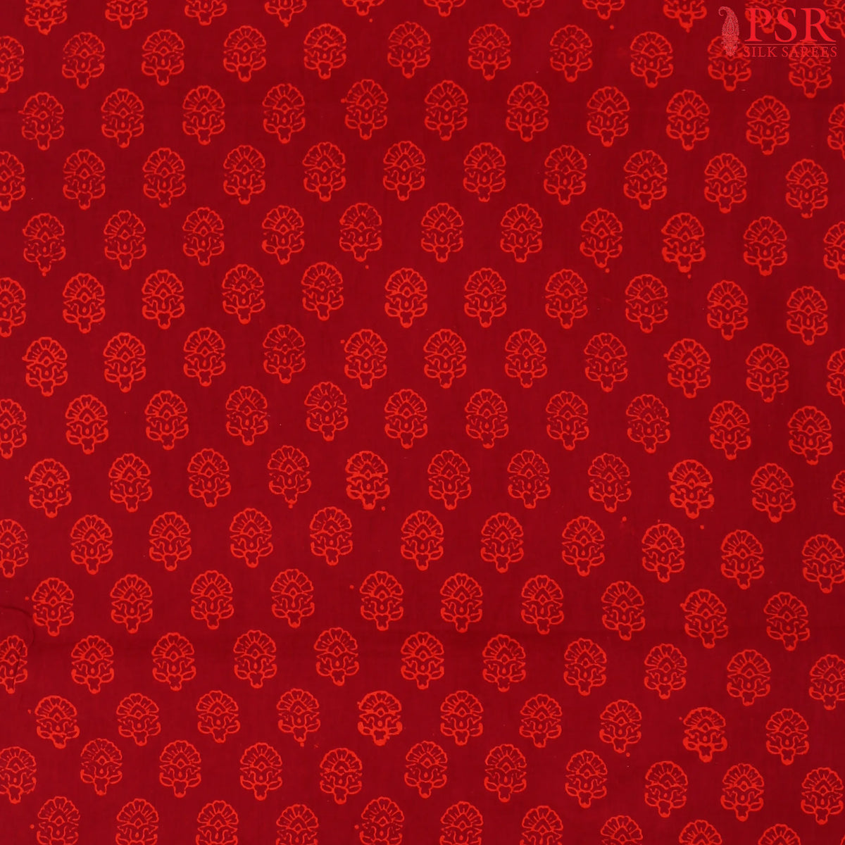 Burgundy Cotton Print Running Material