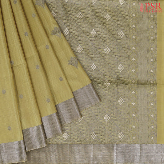 Blonde Yellow Soft Silk Saree