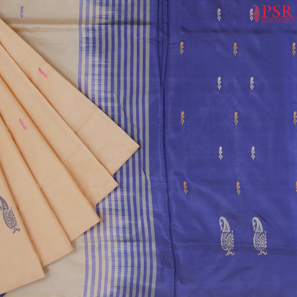 Biscotti Beige Vazhainaar Silk Saree
