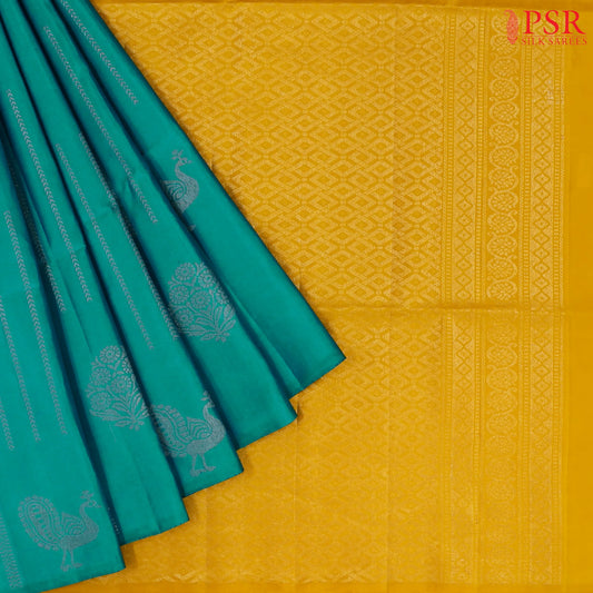 Verdigris Soft Silk Saree