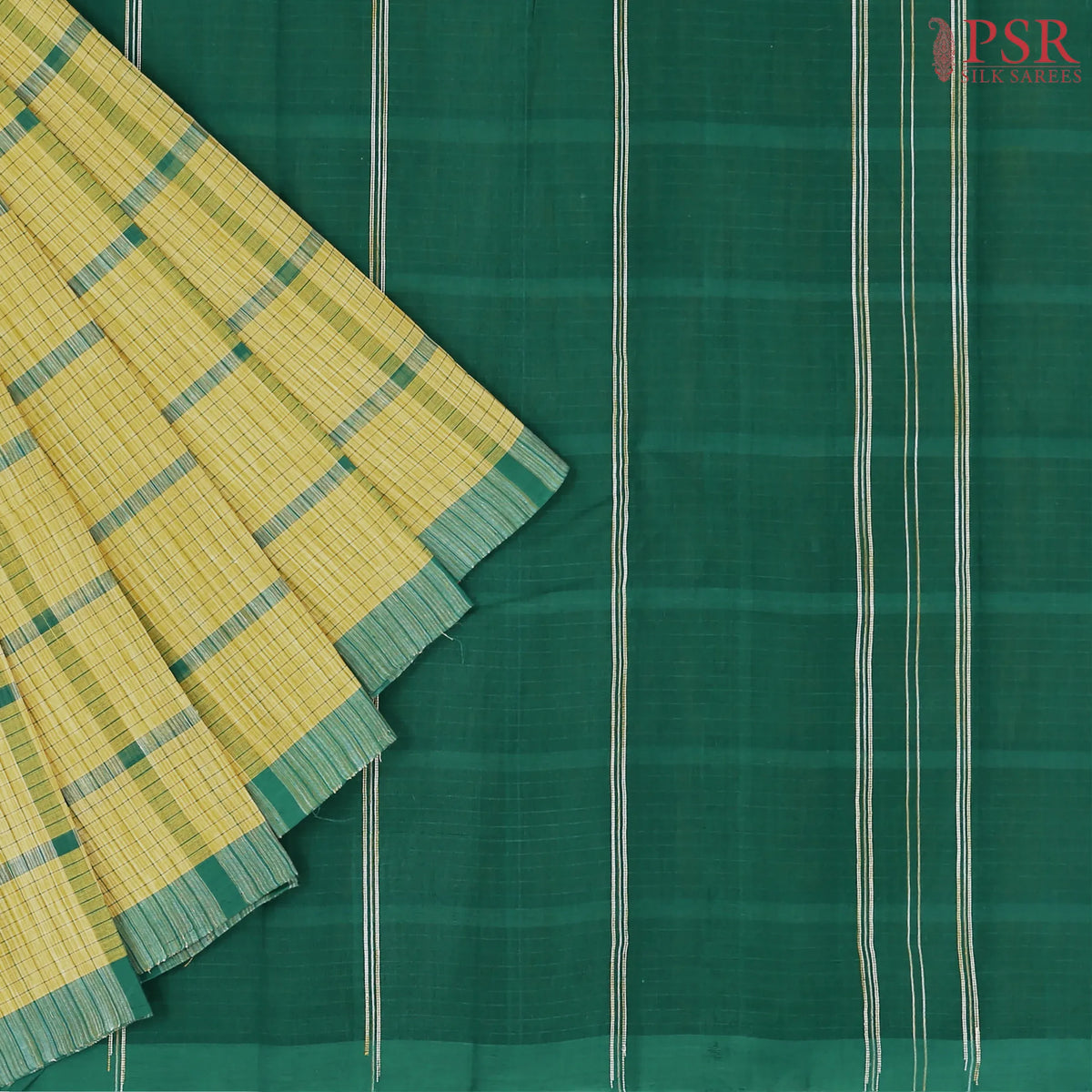 Corn Yellow Kanchi Cotton Saree