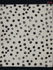 Beige Mul Printed Cotton Saree