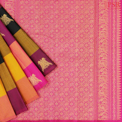 Multicolor Kanchipuram Silk Saree