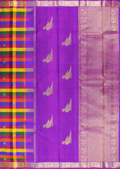 Multicolor Kanchipuram Silk Saree